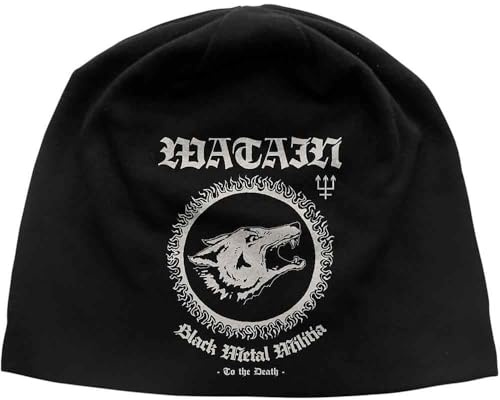 Rock Off Watain Beanie Hat Metal Militia Band Logo Offizielles Unisex