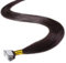hair2heart Premium Mini Tape Extensions Echthaar - 12 Tapes 40cm Dunkelbraun