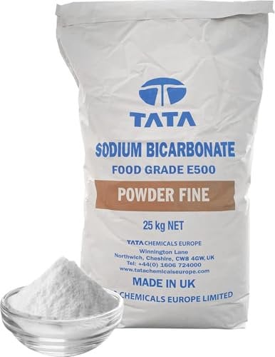 PSN Sodium Bicarbonate of Baking Soda Bicarb Vegan 100% Pure BP/USP Food Grade Fine Granular (25kg)