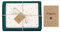 dabelino® Geschenkpapier Set Sterne (petrol-grünblau/cremefarben): 4x Bögen, 4x Anhänger + 1x Karte (Öko Recycling-Papier, nachhaltig, Weihnachten, Geburtstag, zur Geburt, für jeden Anlass)