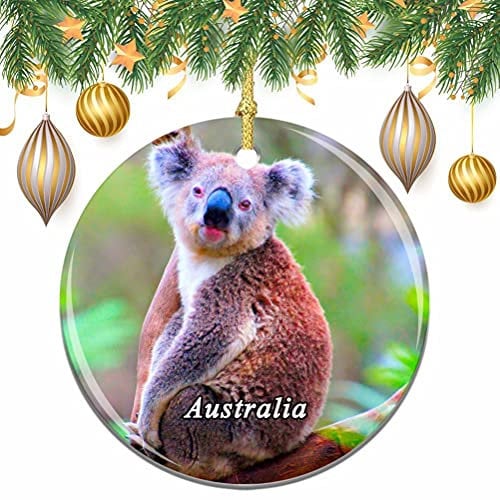 Australia Koala Christmas Xmas Tree Ornament Decoration Wedding Hanging Pendant Decor City Travel Souvenir Collection