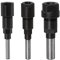 CENPEK 3pcs Router Chuck Extension Set for 1/4, 1/2, 8mm Bits; Alloy Steel; Compatible with Milling, Engraving Machines