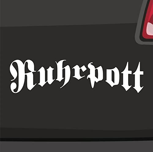 Ruhrpott Aufkleber Schriftzug -6 Größen 21 Farben- Köln Pott Sticker Bochum NRW