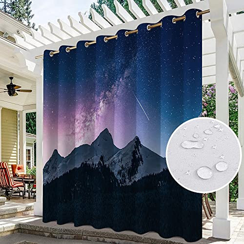 Wasserfeste Vorhänge für Terrasse, Veranda, Jalousien, Pergola, Outdoor, mit Ösen, 1 Panel, 300 x 234 cm