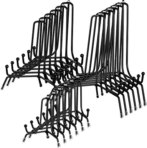Chumia 18 Pcs Anti Slip Plate Stands Easels , Black, 4, 6, 8 Inch