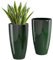 QCQHDU 21 inch Tall Planters Set of 2, Large Pots for Plants Indoor and Outdoor, Green Flower Pots