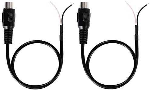 Greluma 2 Stk 30 cm Lautsprecherkabel RCA Buchsenstecker auf blankes Kabel offenes Ende Pigtail Audio/Video RCA Kabel für Verstärker-Empfänger-Lautsprecher