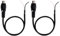 Greluma 2 Stk 30 cm Lautsprecherkabel RCA Buchsenstecker auf blankes Kabel offenes Ende Pigtail Audio/Video RCA Kabel für Verstärker-Empfänger-Lautsprecher
