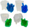 Woohome 4 Stück Kristall Silikon Formen Resin Silikonform Gießform, Kristall Cluster Silikonformen für Craft Schlüsselanhänger Halskette, Heimtextilien