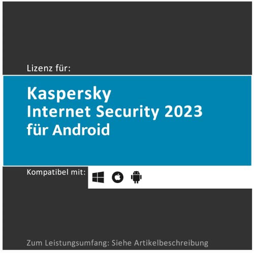 Lizenz für Kaspersky Internet Security für Android | 2024 | Premium-Edition | 1 mobiles Gerät (Tablet/Smartphone) | 1 Jahr | Android | Lizenzcode per Post (FFP) von softwareGO
