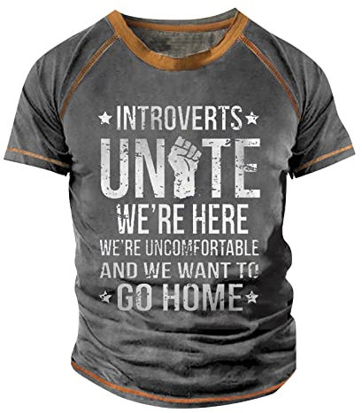 ODJOY-FAN Herren Basic Strandhemdn Kurzarm Klassisch Hemden Kurzärmliges Sommerhemd Relaxed Fit Leinenhemden Mit Print Blumenhemd Sommer Freizeithemden Hawaiihemden