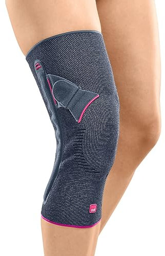 Genumedi® PT Gelenk-Knieorthese | Silber IV Rechts | Pelottensystem | Verbesserung Patellaführung | Kniestütze | Stabilisierung, Rutschfest