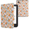 kwmobile Étui Compatible avec Kobo Clara 2E Coque - Étui à Rabat magnétique Tablette eReader Similicuir - Jaune-Vert-Beige