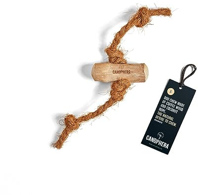 Dog chew made of coffee wood and coconut rope - Size Small