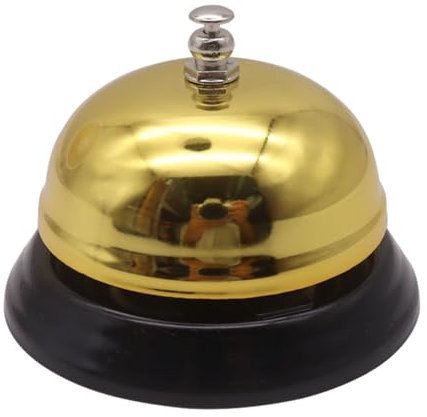 jiyun Cloche de Table - Cloche de Service de Table pour - Sonnette de réception Portable, Sonnette de comptoir, Sonnette de Service de Bureau pour, Bureaux, hôtels, comptoirs, Cuisines