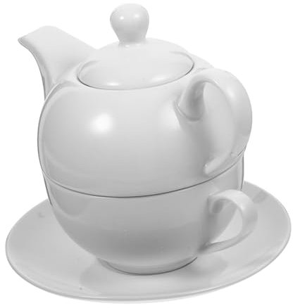 Cabilock 1juego Té y Café De Cerámica Tetera y Taza Apilables Vajilla Para Infusiones Para Hogar y Oficina