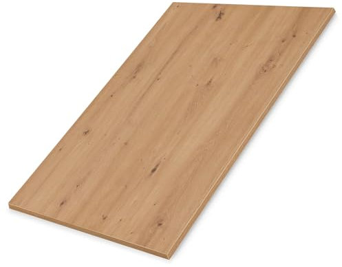 Hausfux Tischplatte nach Maß - 1,9 cm Starke Spanplatte mit ABS-Kante - individueller Zuschnitt - Made in Germany (Artisan Eiche, 150 x 80 cm)