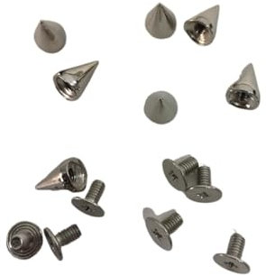 JUMELA Rivet Argent Punk Alliage de Zinc Clou Pointu 7 * 10mm 200pcs