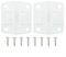 Cooler Hinges, For COLEMAN COOLER PLASTIC HINGE SET REPLACEMENT 2Pcs HINGES 8Pcs SCREWS 5283-1141, Plastic Hinge And Screw Kit