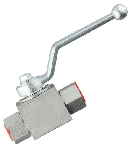 Stahl-Kugelhahn, 7250 PSI 2-Wege-Kohlenstoffstahl, Hydraulik-Kugelhahn, NPT-Hochdruck-Kugelhahn mit legiertem Griff für die Industrie ( x 1,5)