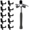 ziyue Lot de 10 crochets à outils pour accessoires d'abri de jardin à vie - Ne fonctionne pas sur les abris de jardin avec revêtement horizontal