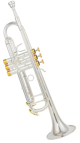 Musikinstrument Trompete B-Dreiton-Trompete Leistungsprüfung Profi-Band Versilbert