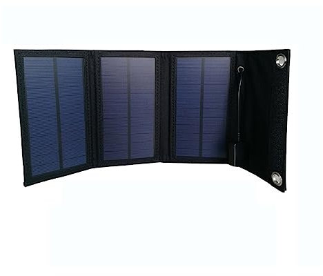 nmbhus Cargador de Panel Solar Plegable, Placa Solar de Talla Grande, Carga Segura USB, Cargador de teléfono Solar for el hogar, Acampar al Aire Libre(385mmx115mm 50W)