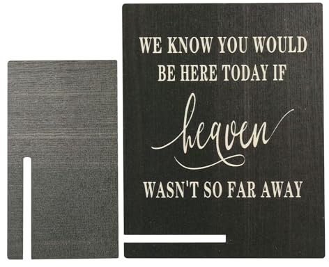 BTGHPI Placas conmemorativas de madera para decoración de mesa de duelo para difuntos, placas conmemorativas de boda para pared, escritorio, letrero conmemorativo