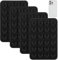 FYJLXF 4Pcs Silicone Suction Phone Case Mount, Hands-Free Sticky Cell Phone Grip Silicone Phone Sticky Grip for Selfies and Tiktok Videos Compatible with iPhone and Android Cases，black