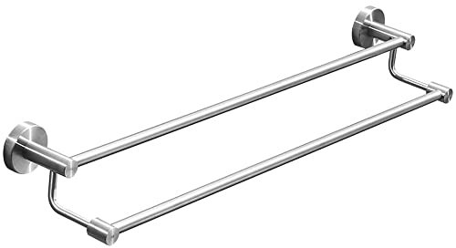ZCCZJS Porte-Serviettes Mural Double pôle Haut et Bas en Acier Inoxydable 304 brossé (Couleur : 40 cm)