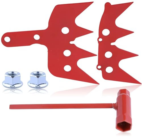 455 Chainsaw Bumper Spike Felling Dogs Set for Husqvarna 455 Rancher II Chainsaw Felling Dogs, West Coast Large Dog Spikes, Husky 455 Saw Dogs Parts -Heavy Duty Dual Felling Dogs (Inner Outer)