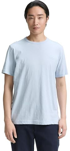 Tom Tailor T-Shirt mit Brusttasche, Bottle Green White Injected, XXXL