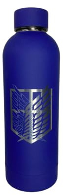 Strike3D Anime Attack Attacco dei giganti bottiglia borraccia termica 500ml - 1 pezzo (Blu)