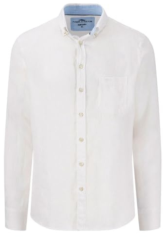 FYNCH-HATTON Hemd aus Leinen mit Button-Down-Kragen