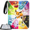 Classeur à cartes Pokémon - 4 poches, capacité de 400 cartes, classeur de cartes à collectionner en cuir synthétique avec fermeture éclair - Rangement de qualité supérieure pour collectionneurs de JCC
