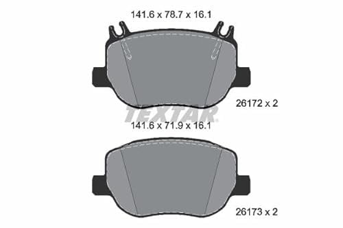 TEXTAR Brake Pads Set Brake Blocks Set Rear 2617201