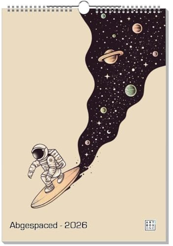 artboxONE Kalender 2026 Abgespaced Wandkalender A3 2026 Galaxy