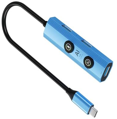 Aumotop Hub USB Inteligente AI con Traducción de Voz GPT Deepseek, Transferencia Rápida para Trabajadores de Oficina, Estructura Aleación Aluminio (Interfaz Tipo C)