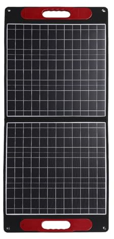 OVAQUIXI Panneau Solaire Pliant Portatif de 100W, Chargeur Solaire Monocristallin avec la Boîte de Régulateur D'usb pour la Voiture Extérieure de Bateau de Camping-Car de Camping