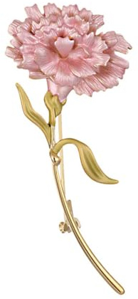 IRIRI Broche florale, broche œillet, accessoire manteau rose