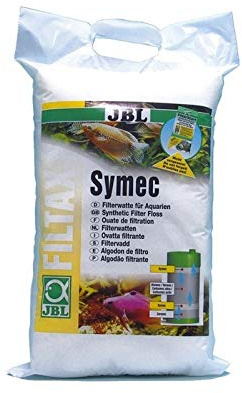 JBL Symec Filterwolle weiß 100g - Synthetische Watte für Aquarienfilter - Aquarium
