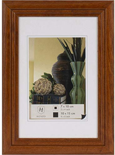 Henzo Artos Bilderrahmen, Holz, Dunkelbraun, Bildformat 10x15 cm