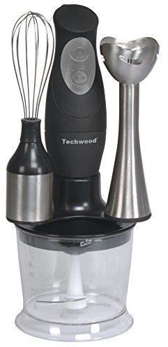 Techwood TMS-8123 Ensemble Mixeur Plongeur + Fouet + Hachoir