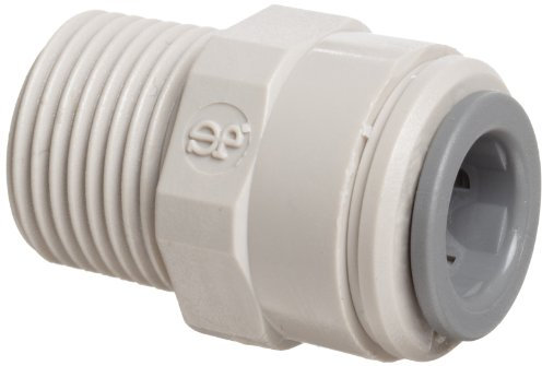 John Guest Straight Adaptor 3/8 inch Tube OD x 1/4 inch BSPT Male Thread