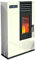 Pelletofen von Eva Stampaggi Srl, Modell: Susy Slim 98017-20 mit Feuerstelle, 7,5 kW, elfenbeinfarben