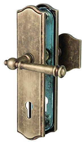 ALPERTEC Protect Your Valuables. Certified Home Door Security Fitting Class 2 sicura Mount Everest HS 92 mm Antique Bronze Finger Plate Door Handle/Lever Door Handles lever latch door handle pack of 1 32253250