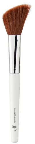 e.l.f. Angled Bronzing Brush, Three-In-One Face Makeup Brush For Blush, Bronzer & Other Multi-Purpose Powders, Vegan & Cruelty-Free