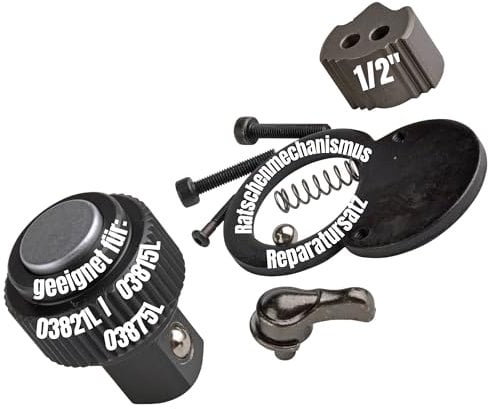 SW-Stahl 03815L-REP Reparatursatz Ratschenmechanismus 1/2 Zoll I Ratschen-Reparatur Set für Drehmomentschlüssel 03815L, 03821L und 03875L I Reparatur-Satz für Knarrenkopf