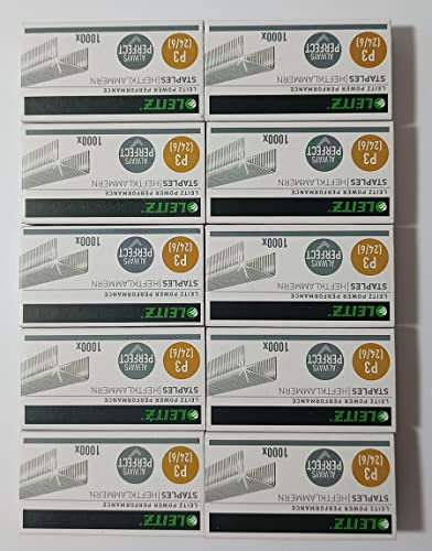 Leitz 55700000 Heftklammer (24/6 mm) 1000 Stück verzinkt (10, 24/6 mm)