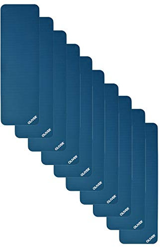 Oliver Gymnastikmatte 180 Blau im 10er Set Fitnessmatte Yoga Pilates Gym Studio